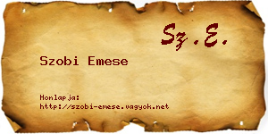 Szobi Emese névjegykártya